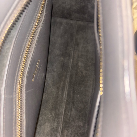 YSL Yves Saint Laurent Gray Matelasse Quilted Calfskin Cabas Bag - Picture 13 of 14